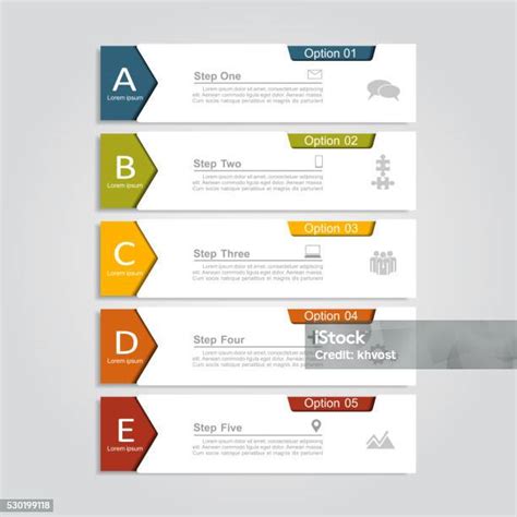 Templat Desain Infografis Ilustrasi Vektor Ilustrasi Stok Unduh