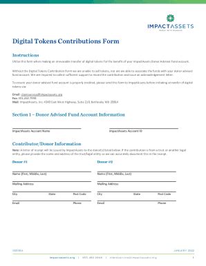 Fillable Online IADAFDigital Tokens Contribution Form Docx Fax Email