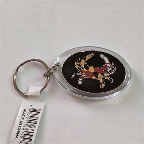 Keyring MD Crab Lucite Howard County Historical Society