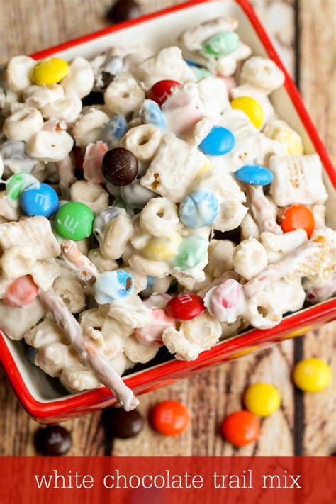 White Chocolate Trail Mix Recipe White Chocolate Pretzels And