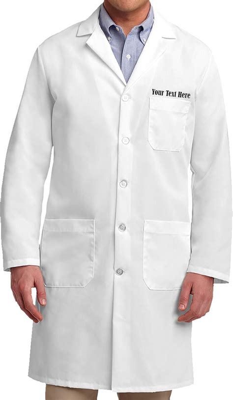 Amazon Personalized Embroidered Lab Coat For Men Inch Custom