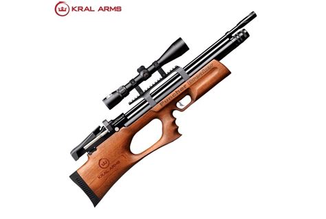 Buy Online PCP Air Rifle Kral Arms Puncher Breaker Walnut Silent From