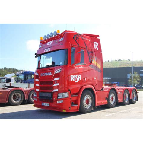 WSI 01 4357 Scania R NG Highline 8x4 Add On Dolly Axle Risa