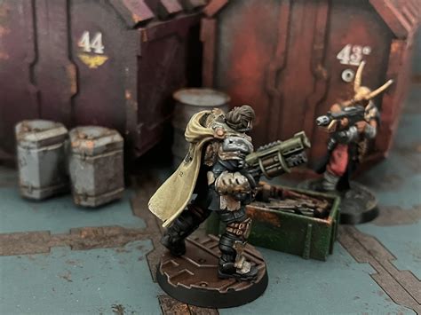 Necromunda New Recruits Badzone Enforcers Captainsergeant Diaz” R