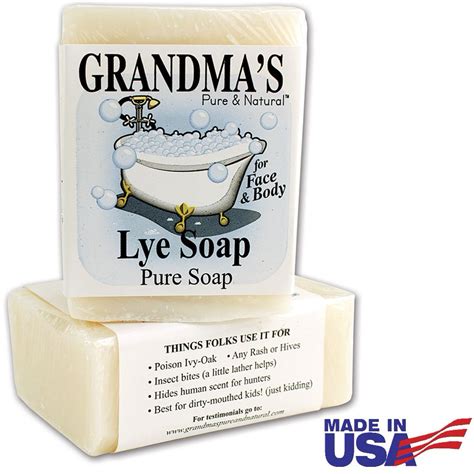 Grandmas Pure And Natural Pure Lye Soap 6 Oz