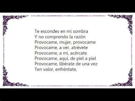 Chayanne Provócame Lyrics YouTube