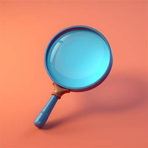 Premium Ai Image 3d Magnifying Glass