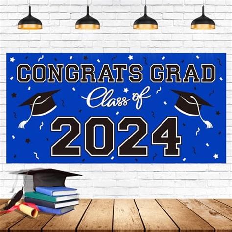 Goer Graduation Banner For 2023 Graduation Party Decorations Photo Banner Backdrop