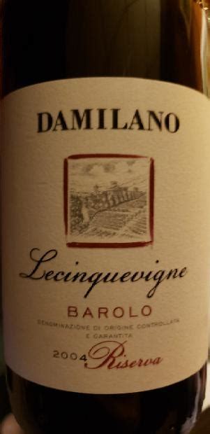 2016 Damilano Barolo Lecinquevigne Riserva Italy Piedmont Langhe