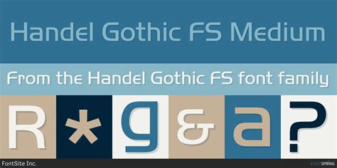 Handel Gothic FS Font | Fontspring