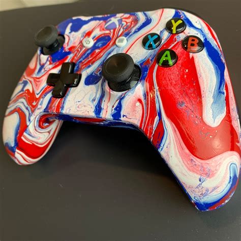 Microsoft Hydro Dipped Xbox One Controller American Flag Theme Etsy