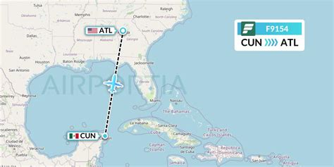 F9154 Flight Status Frontier Airlines Cancun To Atlanta FFT154