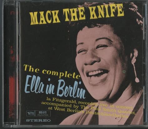 【やや傷や汚れあり】cd Ella Fitzgerald The Complete Ella In Berlin：mack The