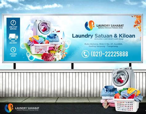 Detail Spanduk Laundry Cdr Koleksi Nomer