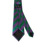 Green And Purple Striped Classic Men S Tie Regular Tie Wedding Tie