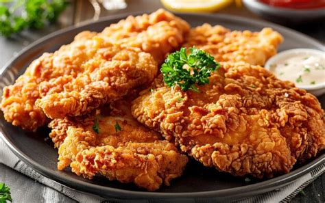 Crispy Fried Chicken Feast Premium Ai Generated Image