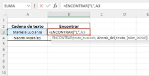 Funci N Encontrar En Excel Usos F Rmula O Sintaxis Y Ejemplos