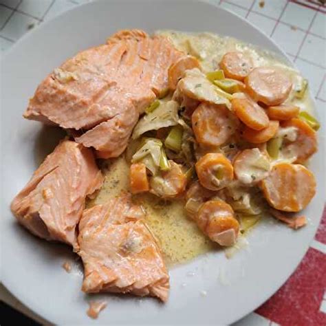 Saumon aux légumes et au boursin de Cookeo JBH et ses recettes de