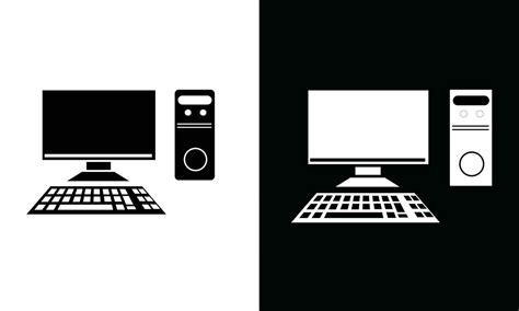 Computer Black And White Vector Art, Icons, and Graphics for Free Download