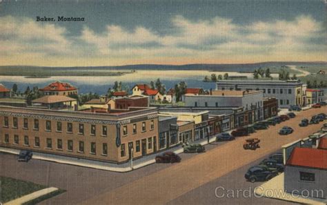 Hotel Baker Montana Postcard