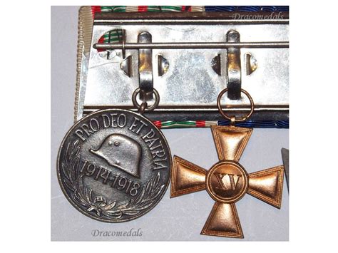 Germany Hungary Wwi Iron Cross Pro Deo Et Patria Medal Prussian