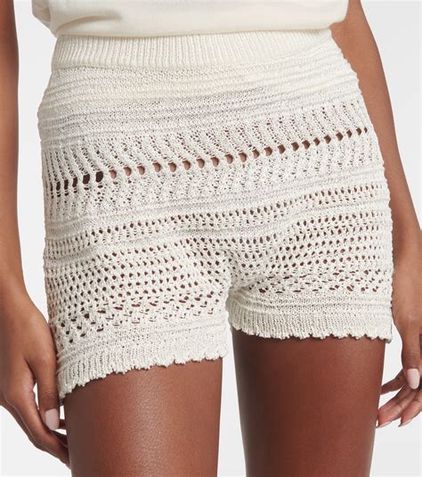 Crochet Shorts In White Ralph Lauren Collection Mytheresa
