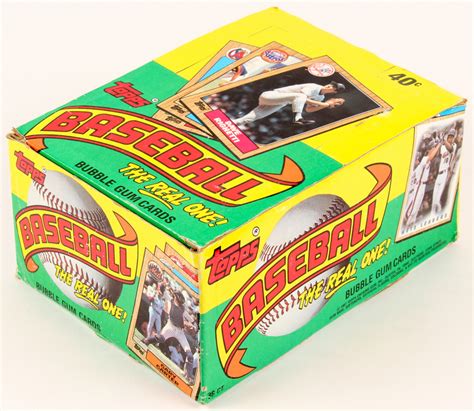 1987 Topps Baseball Cards Box Of 36 Wax Packs Pristine Auction