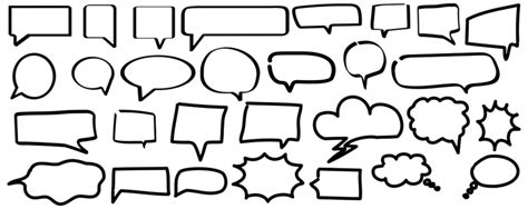 Cute Speech Bubble Vector Hd Png Images Black Simple Speech Bubbles