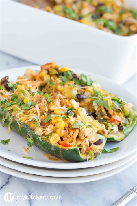 Chicken Enchilada Zucchini Boats My Kitchen Craze