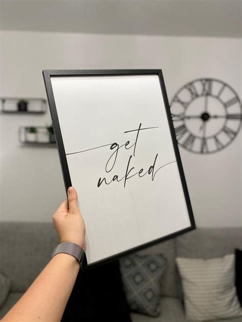 Get Naked Print Get Naked Poster Dressing Room Art Bathroom Etsy UK