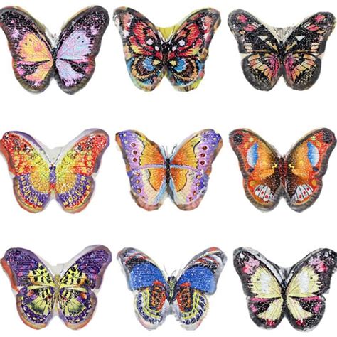 Chiclady Hipster Women Clothing Diy 22cm Butterfly Reversible Sequin