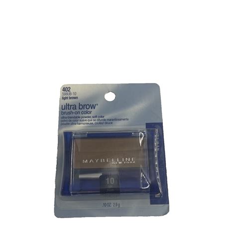 Maybelline Ultra Brow Brush On Color Light Brown 598ub 10 Card May Be