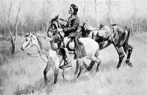 Remington Indian Scout Painting by Granger - Fine Art America