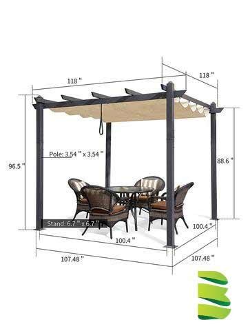 Build A Diy Retractable Pergola Canopy Complete Guide Paperblog