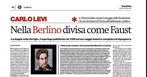 Fondazione Circolo Dei Lettori On Twitter Oggi Su Ilmanifesto Mario