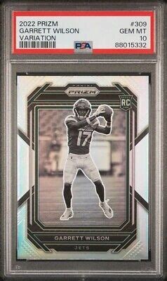 Panini Silver Prizm Variation Garrett Wilson Rc Rookie Psa