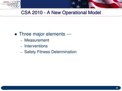 PPT - Comprehensive Safety Analysis CSA 2010 PowerPoint Presentation, free download - ID:518043