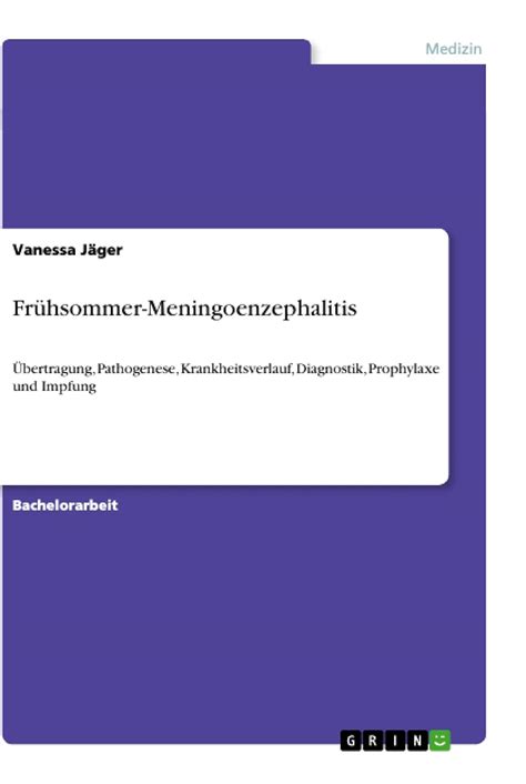 Fr Hsommer Meningoenzephalitis Bertragung Pathogenese