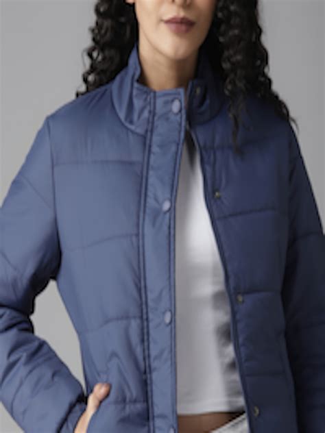 Buy Roadster Women Navy Blue Solid Padded Jacket Jackets For Women 11990378 Myntra