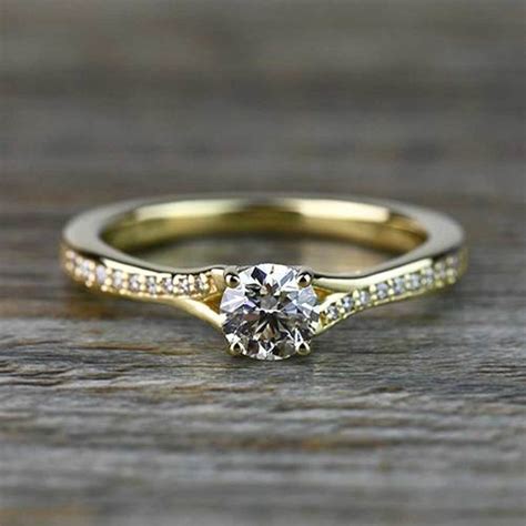 Carat Custom Split Shank Princess Halo Diamond Engagement Ring