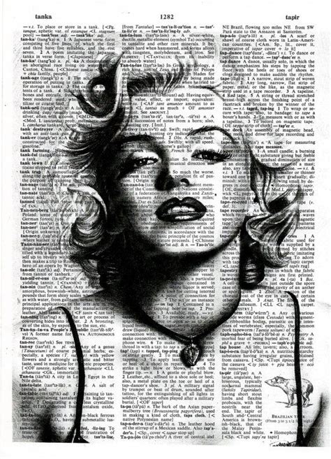 Marilyn Monroe Poster Vintage Dictionary Art Printmarilyn Monroe