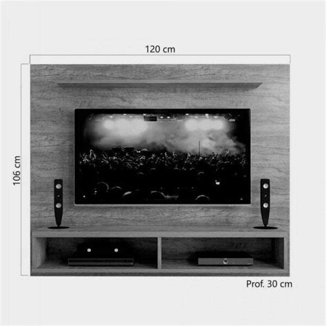 Painel Top Zio Para Tv At Polegadas Nicho Mavaular Canion