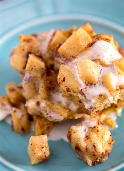 Crock Pot Apple Cinnamon Roll Casserole Amandas Easy Recipes Recipe Cinnamon Roll