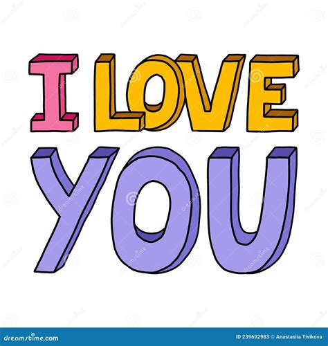 I Love You In Different Languages In English Vector Bold And Trendy