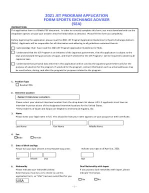 Fillable Online Jet Programme Application Form Chart Sheet Fax