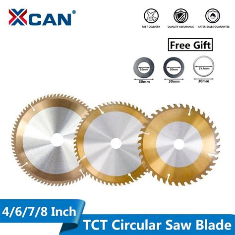 Xcan Woodworking Saw Blade Pc Ticn Coating Tct Circular Saw Blade