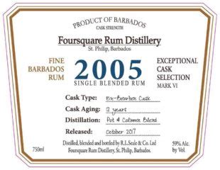 Foursquare Rum Distillery 2005 - thefatrumpirate.com