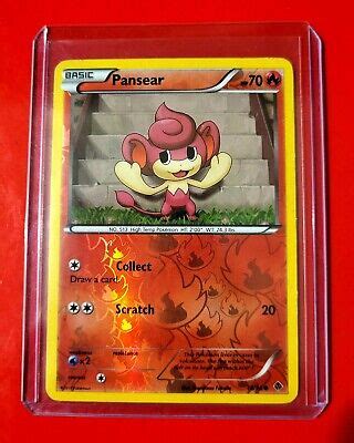 2011 Pokemon Card Pansear Emerging Powers 18 98 Reverse Holo Common TCG