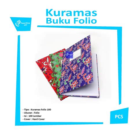 Jual Kuramas Buku Folio Hard Cover 100lembar Pcs Shopee Indonesia