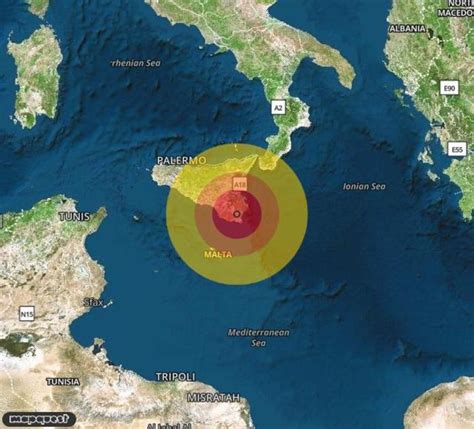 Terremoto In Provincia Di Siracusa In Sicilia A Rosolini Magnitudo 2